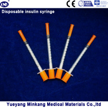 Seringas descartáveis ​​da insulina das seringas 0.3cc da insulina das seringas 0.5cc da insulina (ENK-YDS-046)